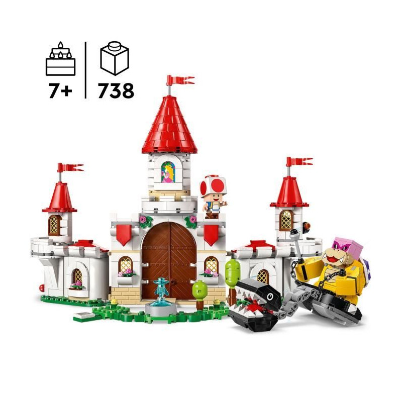 LEGO Super Mario 71435 Combat Contre Roy au Château de Peach - Set Personnages Nintendo