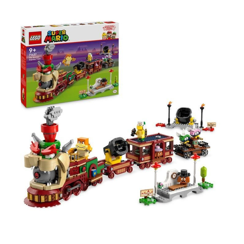 LEGO Super Mario 71437 Train Bowser Express - Jouet avec des Personnages Nintendo