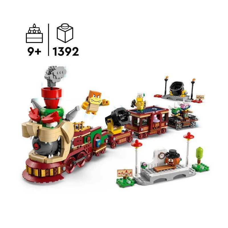 LEGO Super Mario 71437 Train Bowser Express - Jouet avec des Personnages Nintendo