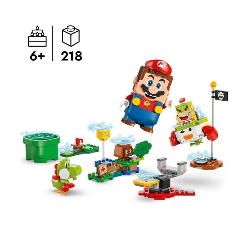 LEGO Super Mario 71439 Les Aventures de LEGO Mario Interactif - Set véhicule et Yoshi