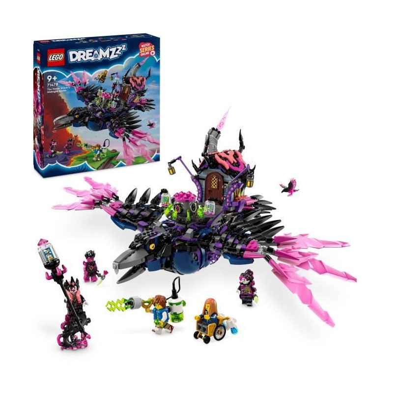 LEGO DREAMZzz 71478 Le Corbeau de Minuit de la Sorciere des Cauchemars - Set Modulable