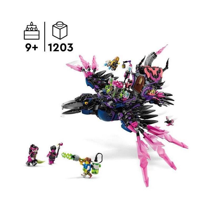 LEGO DREAMZzz 71478 Le Corbeau de Minuit de la Sorciere des Cauchemars - Set Modulable