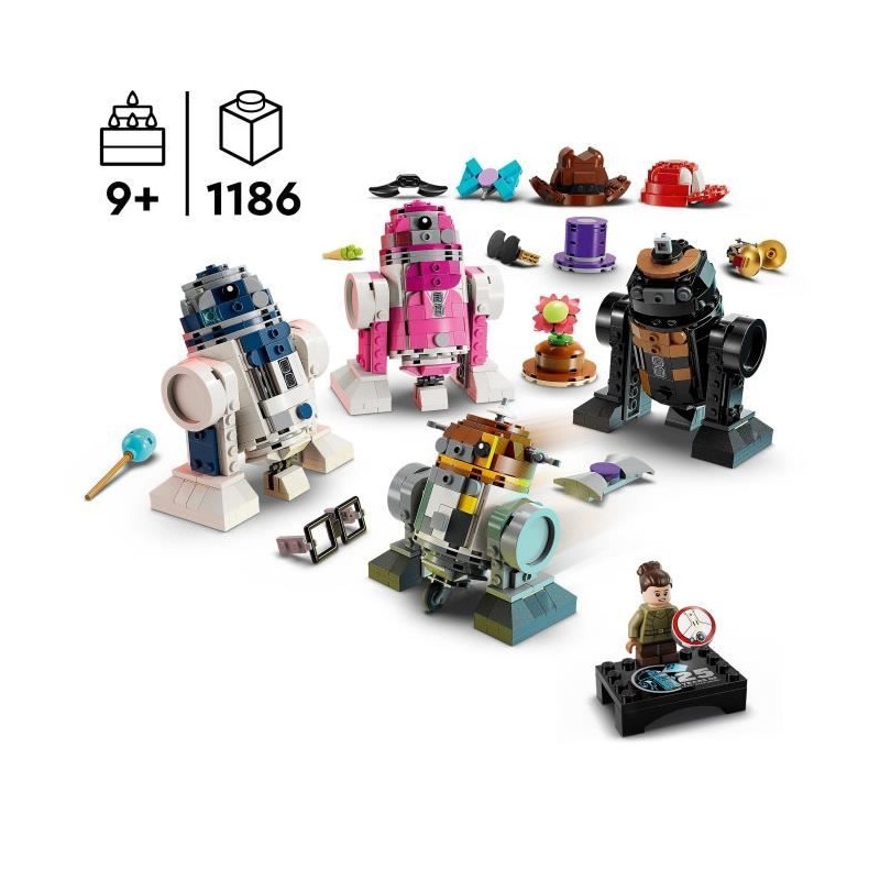 LEGO Star Wars 75392 La Fabrique de Droides Créative - Construisez votre Propre R2-D2