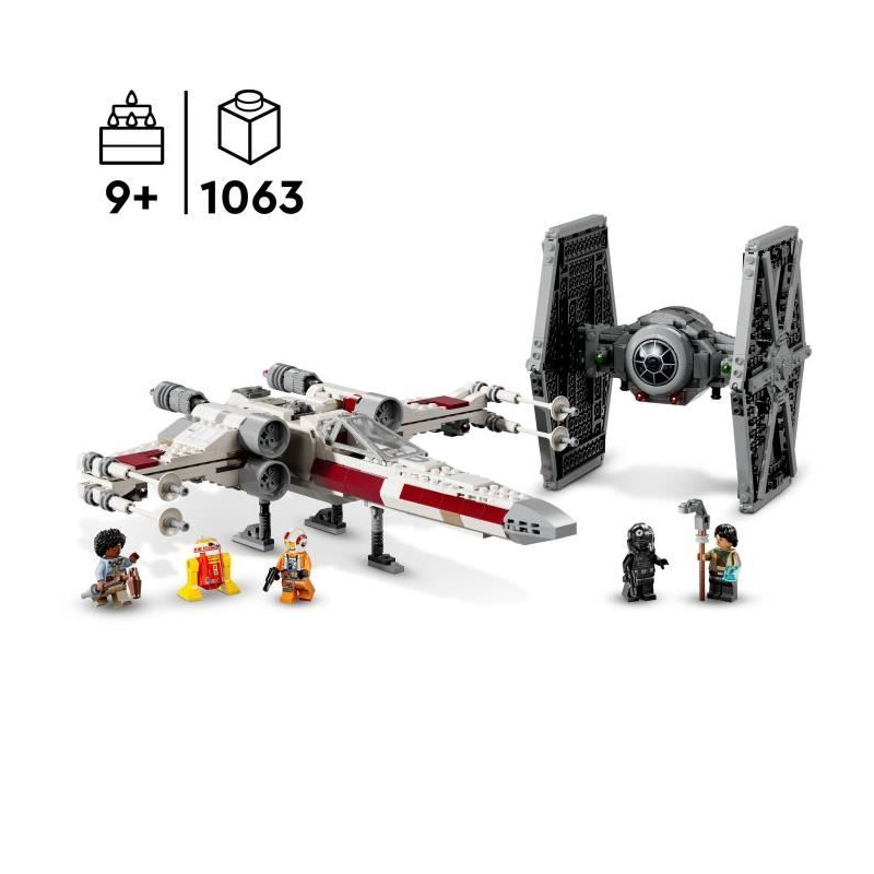 LEGO Star Wars 75393 TIE Fighter et X-Wing a Combiner - Maquette a Construire