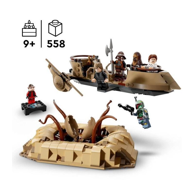 LEGO Star Wars 75396 L'Esquif du Désert et la Fosse du Sarlacc - Set Collector