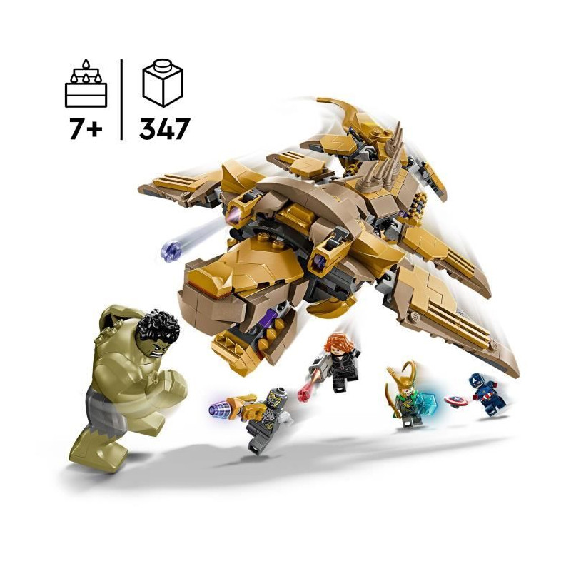 LEGO Marvel 76290 Les Avengers Contre le Léviathan, Set avec minifigurines de super-héros