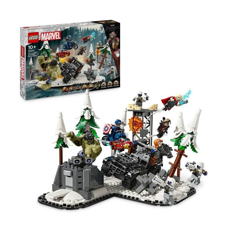 LEGO Marvel 76291 Avengers Rassemblement : L'ere d'Ultron, minifigurines de super-héros