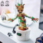 LEGO Marvel 76297 La danse de Bébé Groot, Jouet animé a construire pour enfants