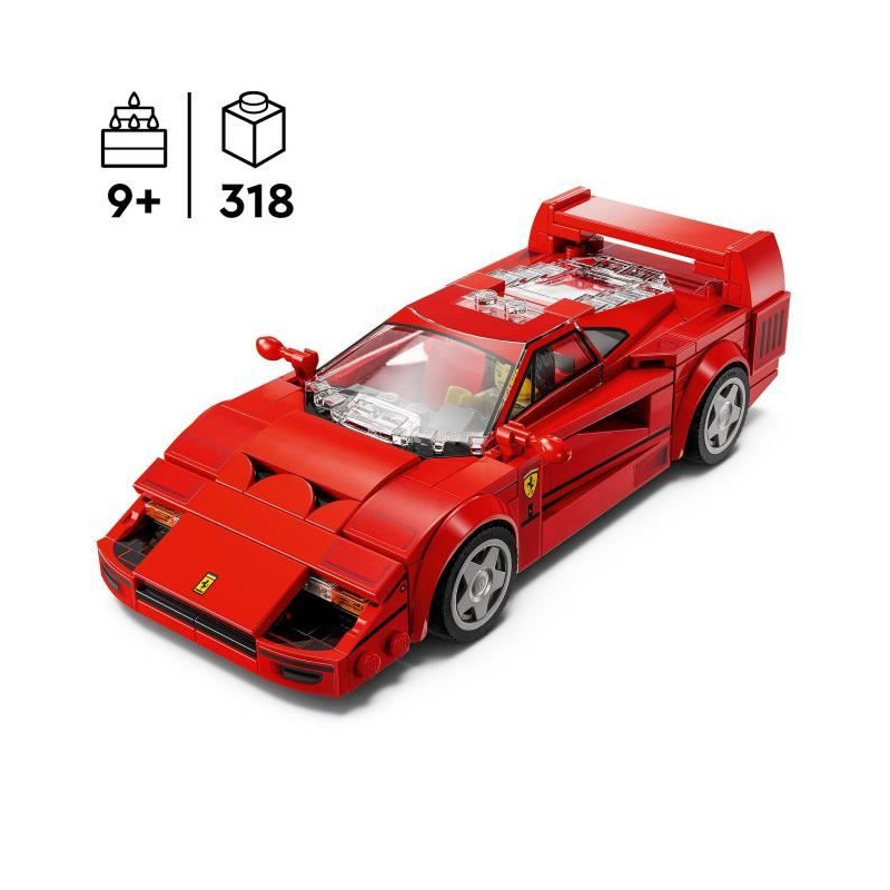 LEGO Speed Champions 76934 Supercar Ferrari F40 - Véhicule Jouet pour Garçons et Filles