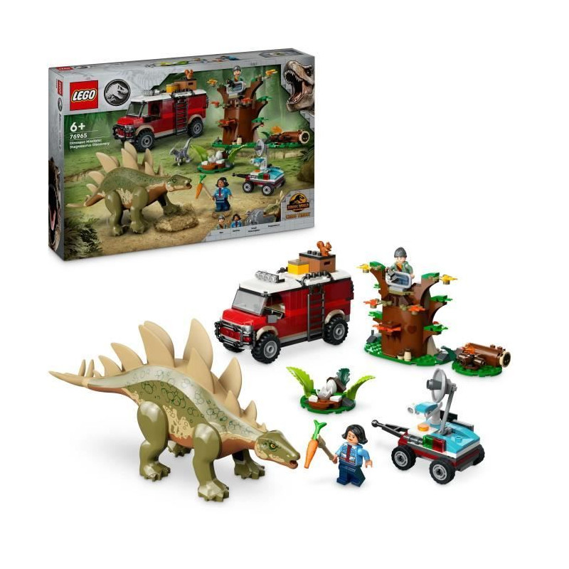 LEGO Jurassic World 76965 Missions dinosaures : la découverte du stégosaure, Jeu éducatif