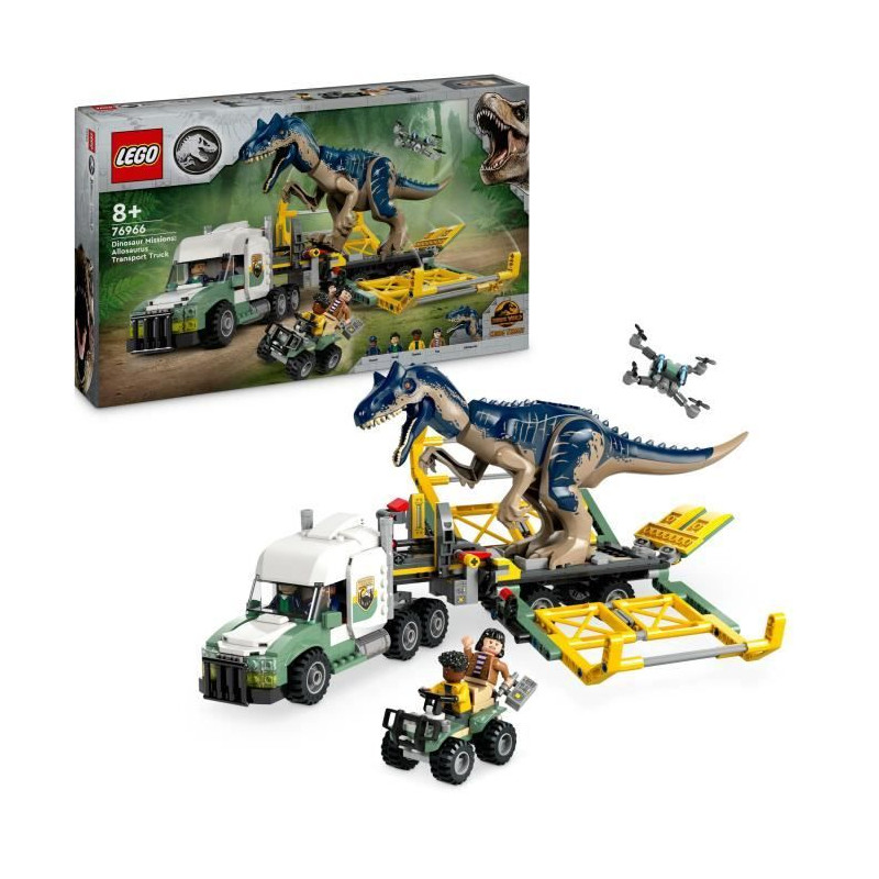 LEGO Jurassic World 76966 Missions dinosaures : le camion de transport de l'allosaure