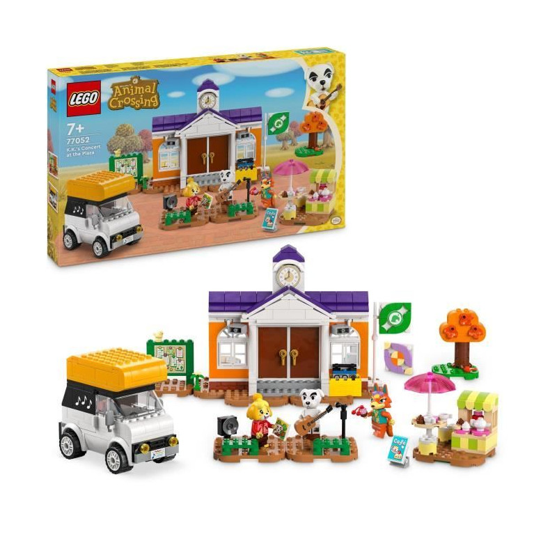 LEGO Animal Crossing 77052 Concert de Kéké sur la Place - Jouet a Construire avec Café