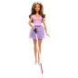 BARBIE Poupée fashionista non voyante jupe violette HRH17