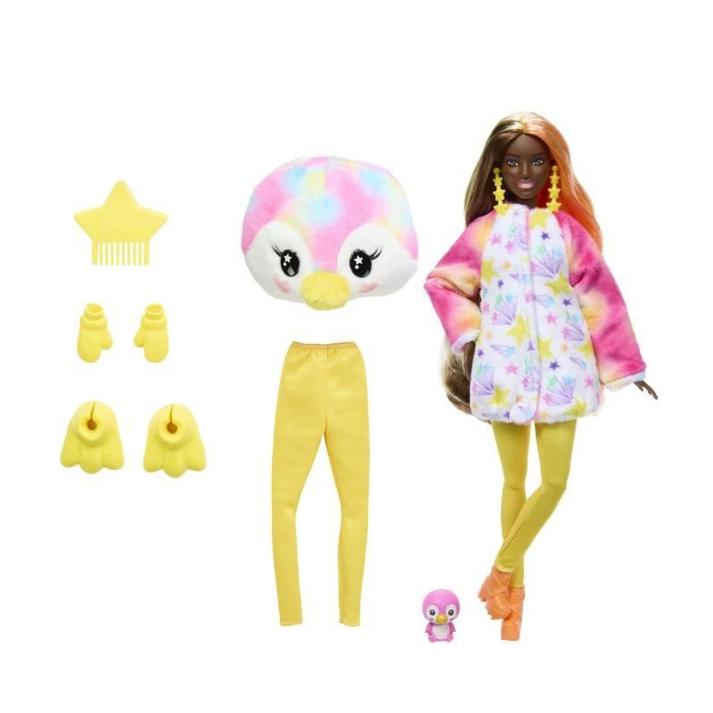 Barbie-Barbie Cutie Reveal-Poupée manchot Reve Coloré et 10 surprises HRK40