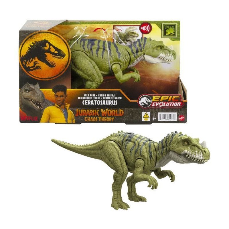 Jurassic World-Ceratosaurus Rugissement Féroce-Figurine articulée HTK74