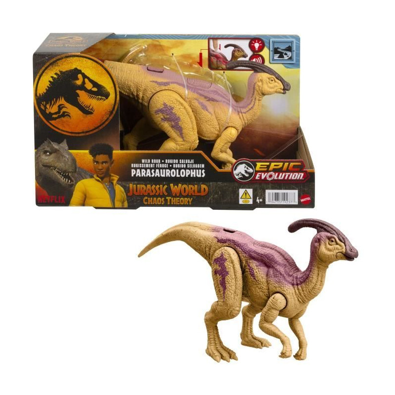 Jurassic World-Parasaurolophus Rugissement Féroce-Figurine articulée HTK75