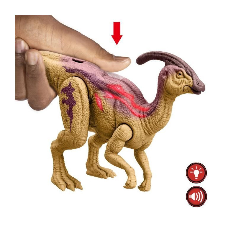 Jurassic World-Parasaurolophus Rugissement Féroce-Figurine articulée HTK75