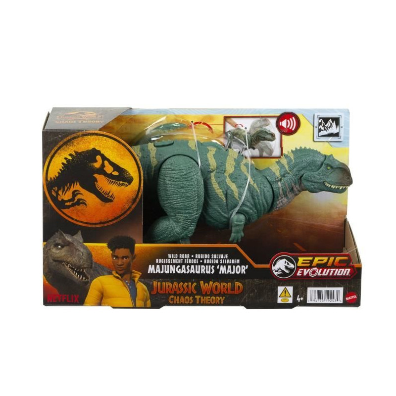 Jurassic World-Majungasaurus Rugissement Féroce-Figurine articulée HTK76