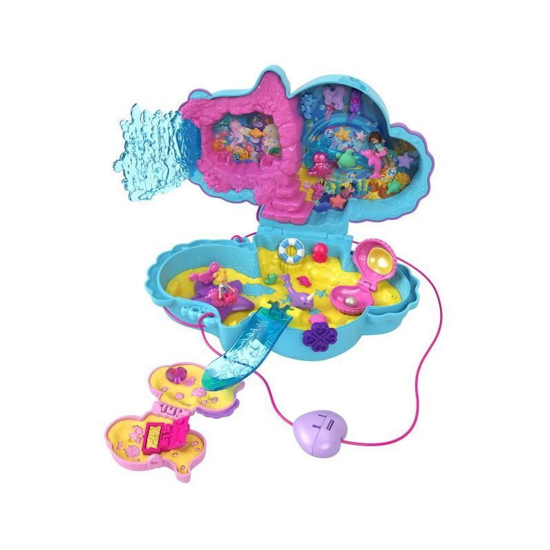 Polly Pocket-Papa et moi-Sac surprises hippocampe et 2 mini-figurines HWP03