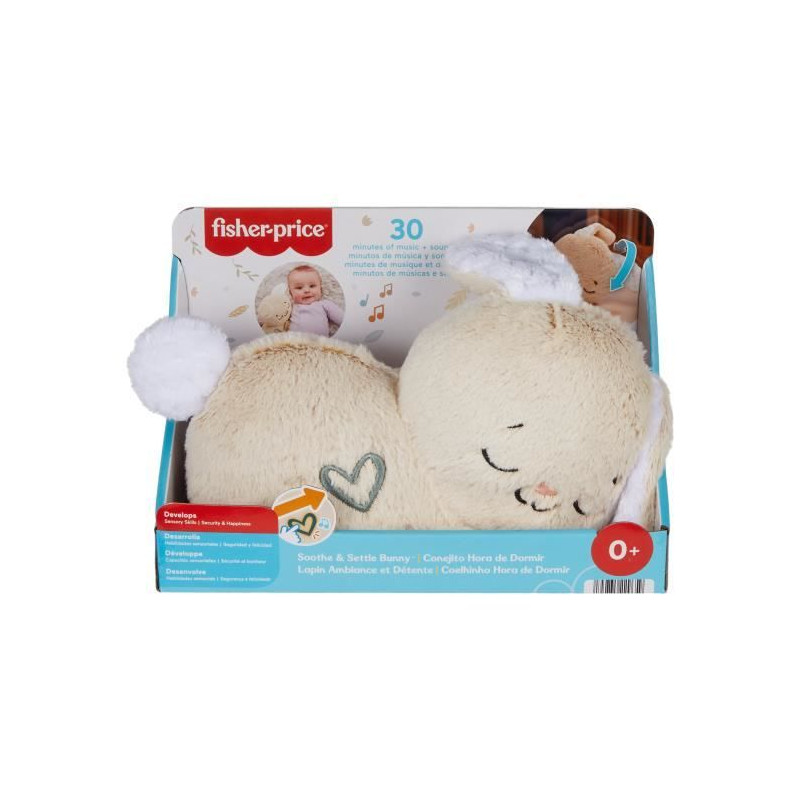 Fisher-Price-Mon Lapin Câlin-Peluche veilleuse personnalisable HXG97