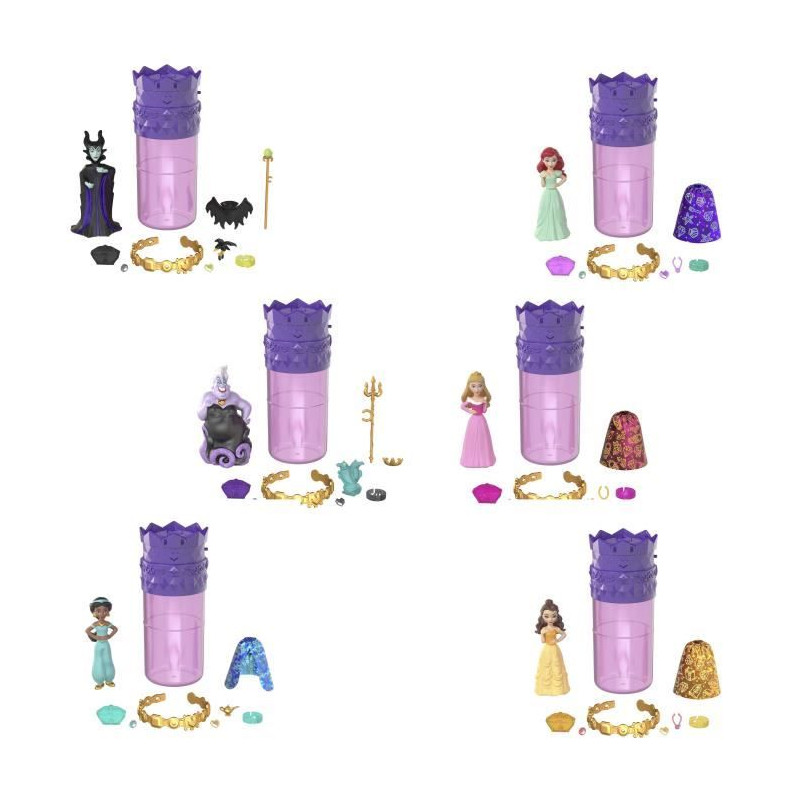 Princesses Disney-Mini-Poupées Royauté Color Reveal-Assortiment HXH16