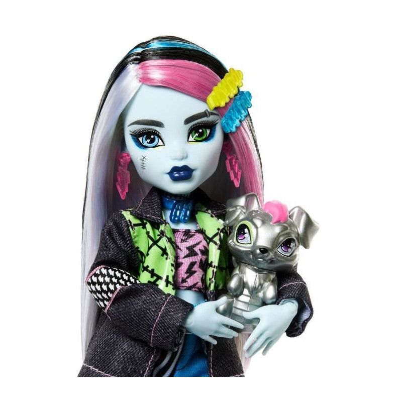 Monster High-Poupée Frankie Stein-Poupée avec animal et accessoires HXH73