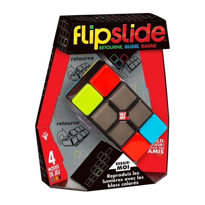 Flipslide - MOOSE TOYS - Jeu électronique de combinaison de lumiere, avec piles incluses