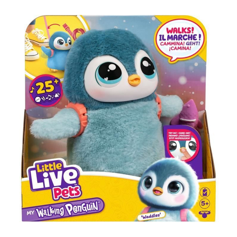 Mon Petit Pingouin - MOOSE TOYS - LITTLE LIVE PETS - Pingouin électronique interactif avec accessoires