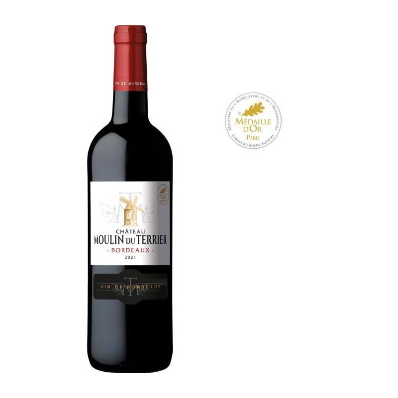 Château Moulin du Terrier 2021 Bordeaux - Vin rouge de Bordeaux