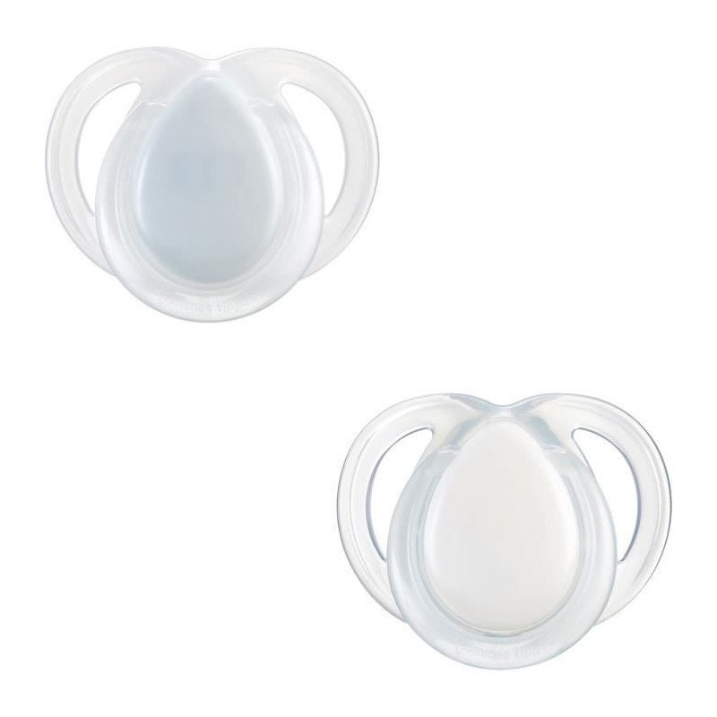 Sucette de nuit - TOMMEE TIPPEE - 0-6 mois - Lot de 2 sucettes phosphorescentes avec capsule de stérilisation réutilisable