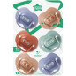 Sucettes - TOMMEE TIPPEE - ANYTIME - 18-36 Mois - Lot de 6 - Forme Orthodontique Symétrique, - Silicone sans BPA