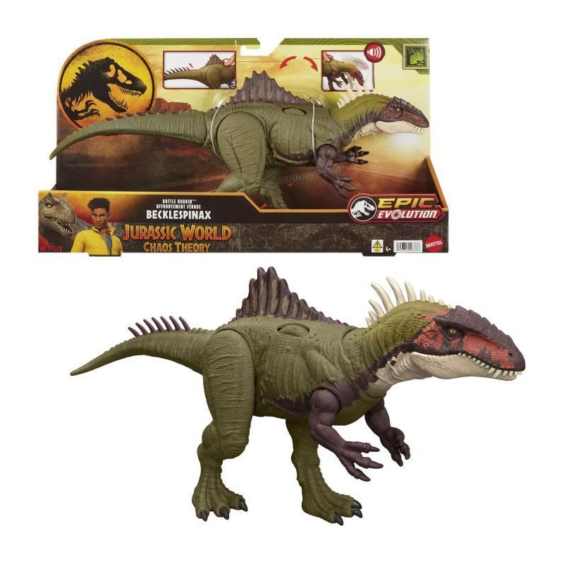 Jurassic World-Affrontement Féroce-Figurine articulée Becklespinax HXF52