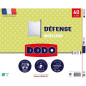 DODO - Oreiller DEFENSE - 60 x 60 cm - 100% Polyester VOLUPT'AIR - Blanc