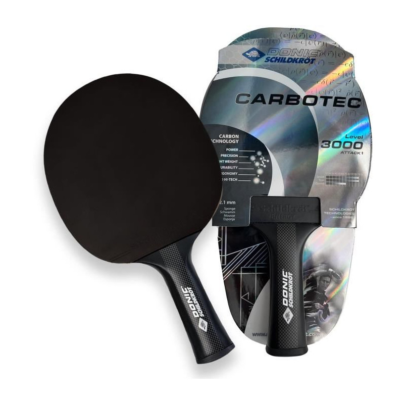 Raquette de tennis de table - SCHILDKRÖT - CARBOTEC 3000