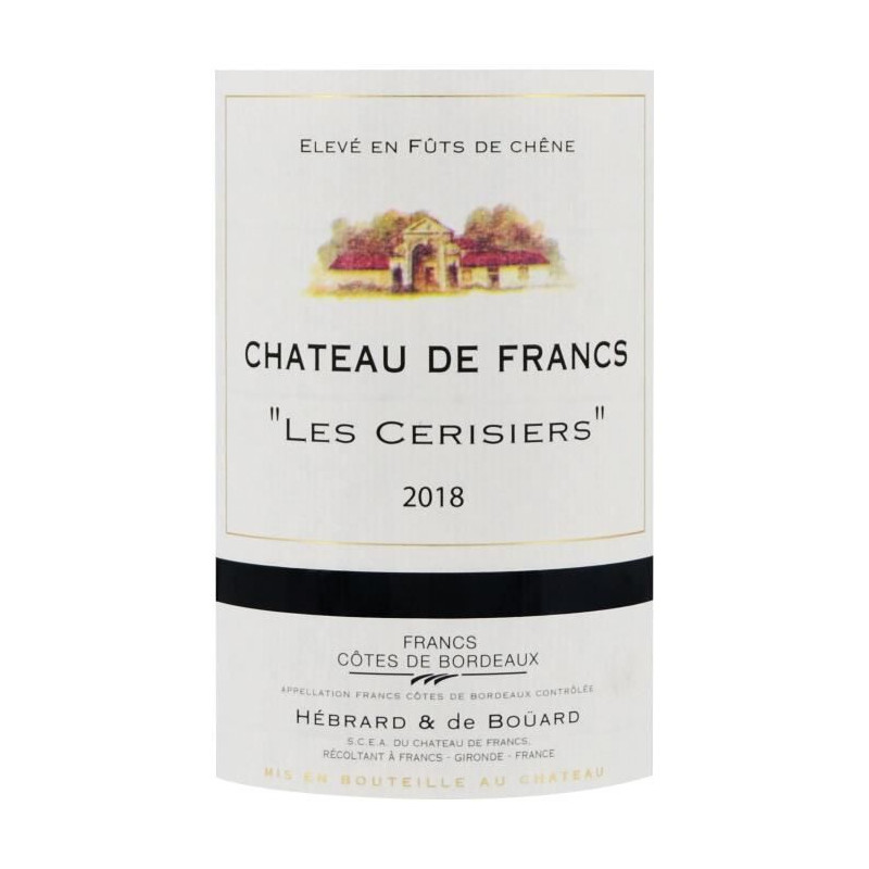 Château Francs Les Cerisiers 2018 Bordeaux - Vin rouge de Bordeaux