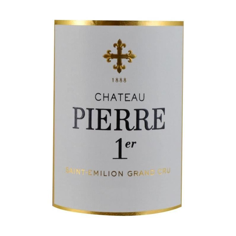 Château Pierre 1Er 2018 Saint-Emilion Grand Cru - Vin rouge de Bordeaux