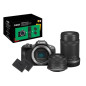 Pack Appareil photo hybride Canon EOS R100 Noir + Objectif RF S 18 45mm f 4.5 6.3 IS STM + Objectif RF S 55 210 mm f 5 7.1 IS S