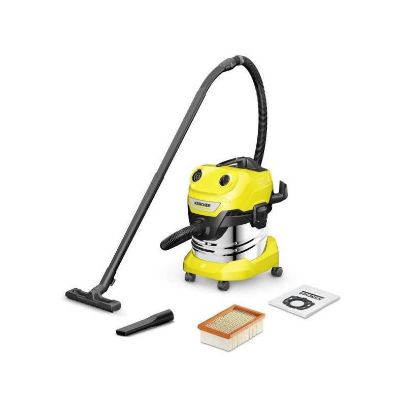 Aspirateur eau et poussiere KARCHER WD 4 P S V-20/5/22 - Cuve inox 20 L - 1000W