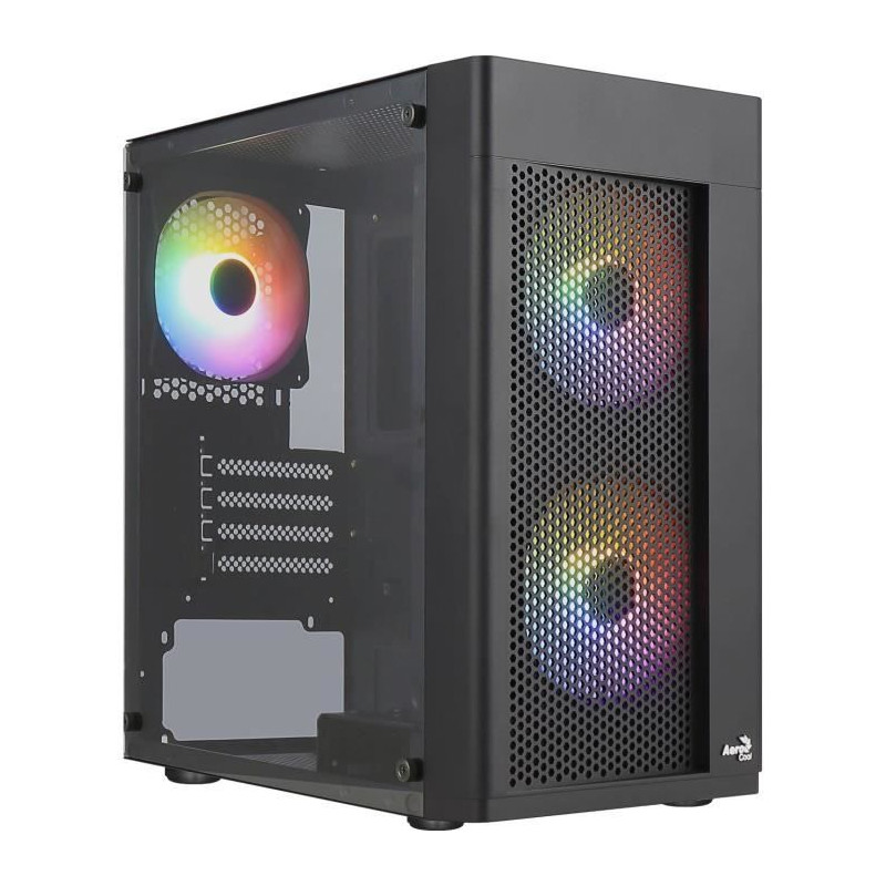 Boîtier PC - AEROCOOL - Hexform G v2 (Noir) - Mini tour - Format Micro-ATX - Sans alimentation