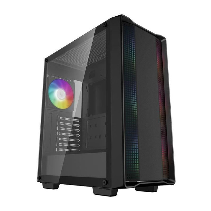 Boîtier PC - DEEPCOOL - CC560 ARGB V2 (Noir) - Moyen tour - Format ATX - Circulation d'air optimisée