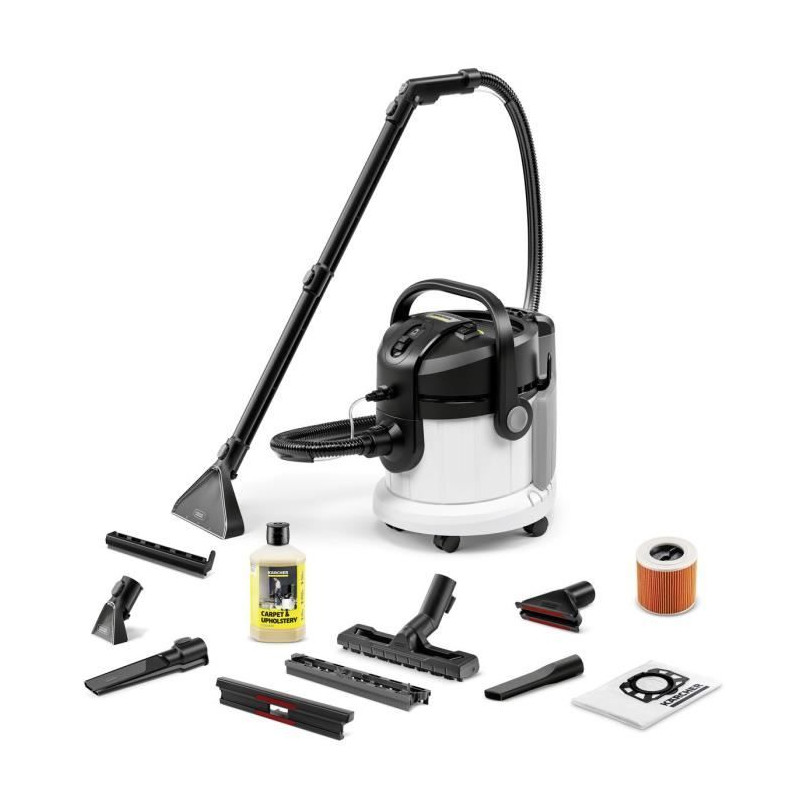 New - Aspirateur Injecteur Extracteur Eau et Poussieres Karcher SE 4 plus + kit accessoires - Cuve Polypropylene 18L - 1000W