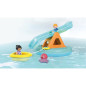 PLAYMOBIL Junior 71687 Ilôt avec toboggan aquatiqueComprend deux personnages, un bébé pieuvre et des accessoires - Des 1 an