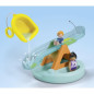 PLAYMOBIL Junior 71687 Ilôt avec toboggan aquatiqueComprend deux personnages, un bébé pieuvre et des accessoires - Des 1 an