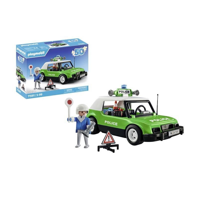 PLAYMOBIL 71591 Voiture de police collector - édition spéciale anniversaire Playmobil - Des 5 ans