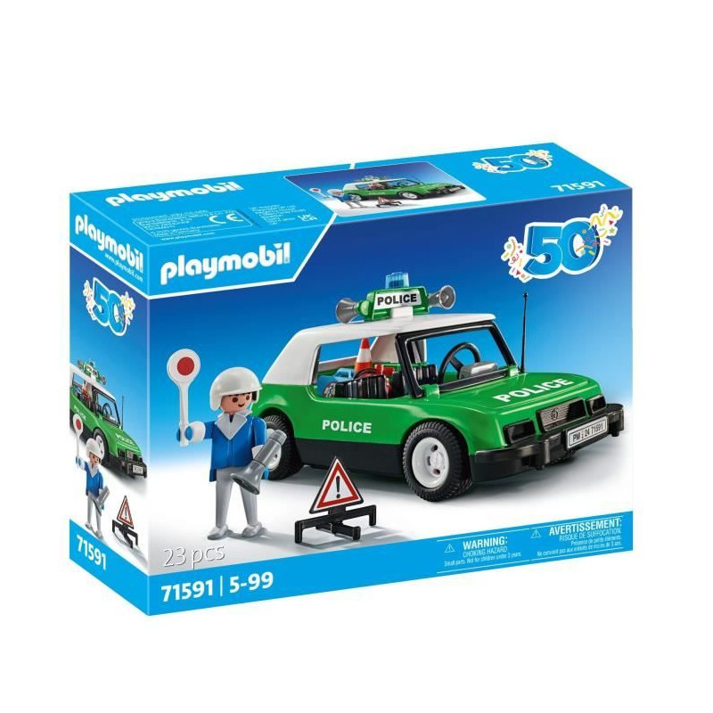 PLAYMOBIL 71591 Voiture de police collector - édition spéciale anniversaire Playmobil - Des 5 ans