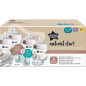 Coffret biberons - TOMMEE TIPPEE - NATURAL START - 4x biberons 150 ml / 260 ml - Anti-colique - 2x tétines - Nouveau-né