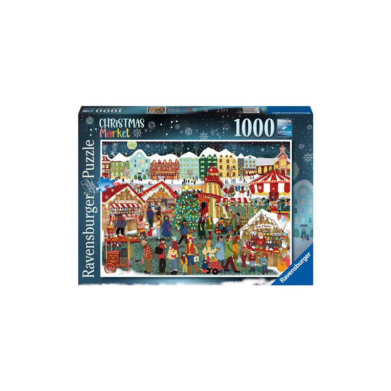 Puzzle Ravensburger Le marché de Noël 1000 pièces