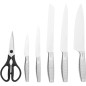 Bloc-couteaux - NINJA FOODI - StaySharp K32006EUUK - Avec Affûteur - Ensemble de couteaux - 6 pieces aiguisées - Bois foncé