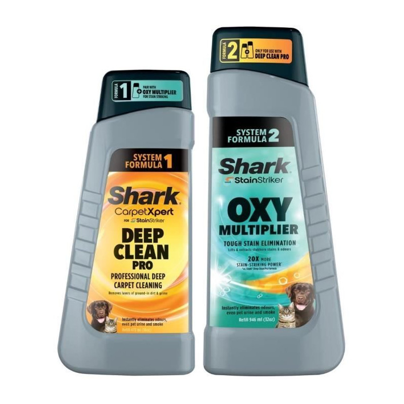 Liquides nettoyants pour aspirateur détacheur PX200EUT - SHARK - Solution double activation