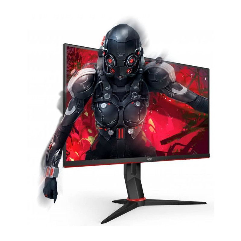 AOC Q27G2U/BK - écran Gamer - QHD IPS 144hz 1ms - FreeSync Premium - Ajustement en Hauteur - Hub USB